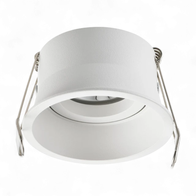 Pure LED FLO-TRIM Round Spot Cover GU10 Aluminum - White