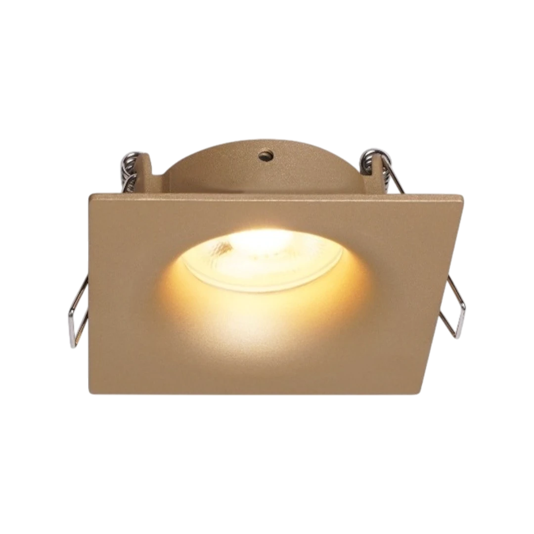 Square Champagne Gold Ceiling Spot Cover