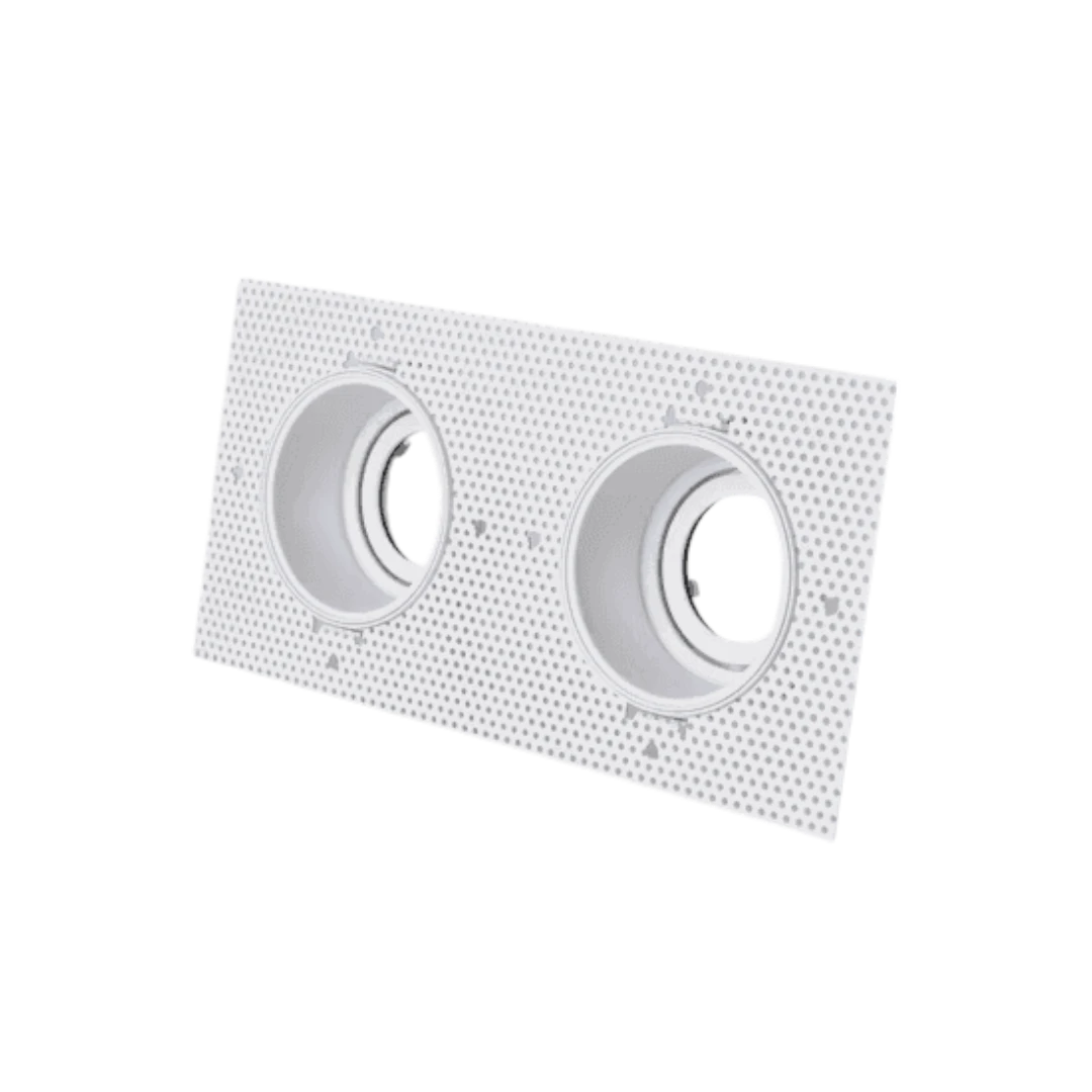 White Double Ceiling Spot Cover - 2mm