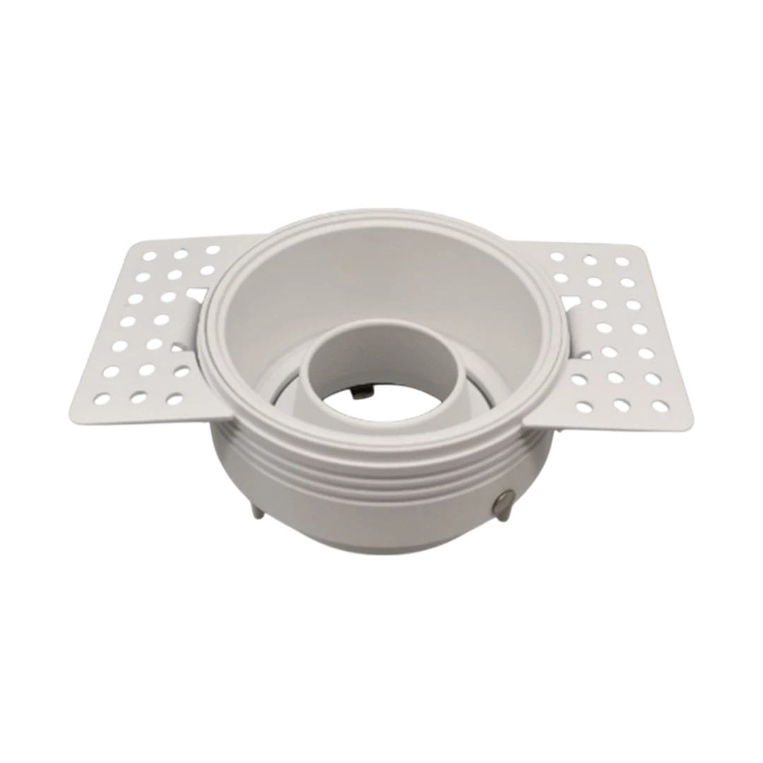 White Deep Recessed Ceiling Spot Cover - 82 × 45mm
