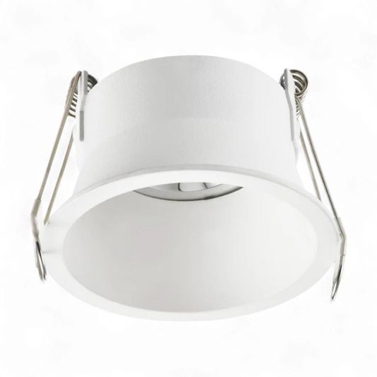 Pure LED DEEP-TRIM Round Spot Cover GU10 Aluminum - White