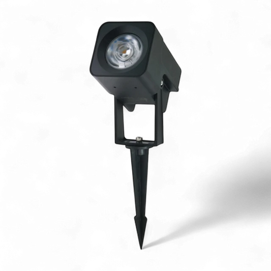 Life LED Outdoor Ground Spot Light Black - 18W