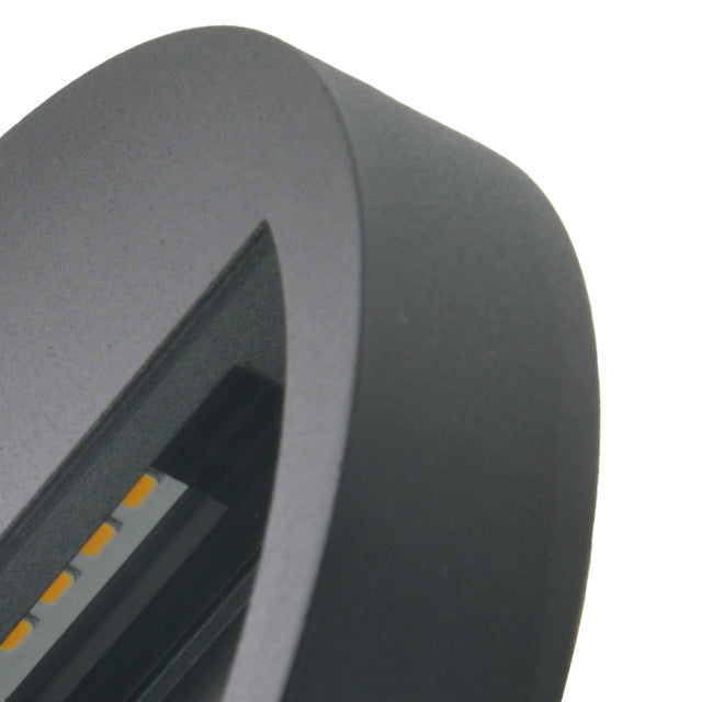 OUTDOOR WALL LIGHT STEP-R2-6W-BLACK