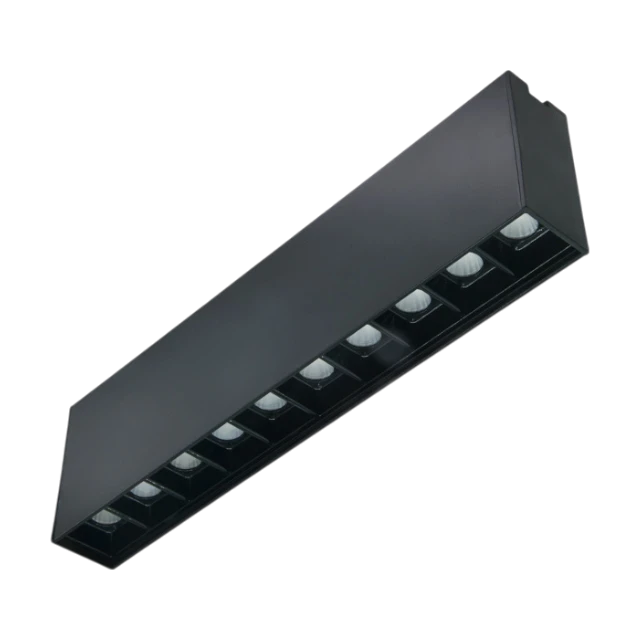 Life LED Mini Rectangular Surface Downlight Black - 10W