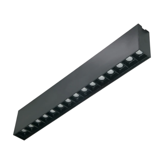 Life LED Rectangular Surface Downlight Black - 15W