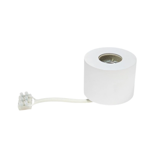 Pure Aluminum Lamp Holder - White