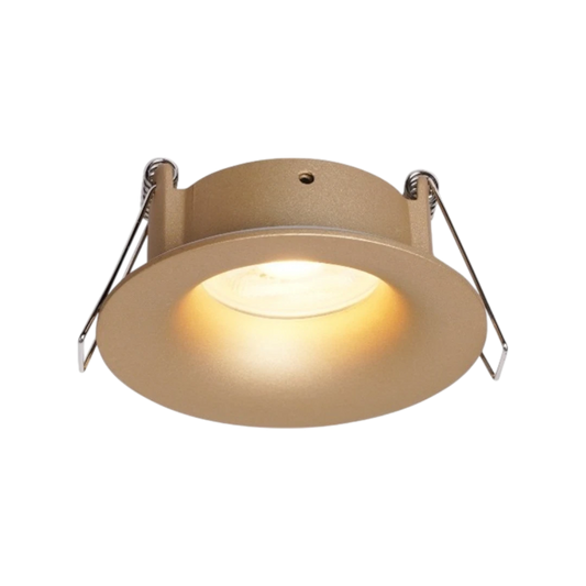 Round Champagne Gold Ceiling Spot Cover