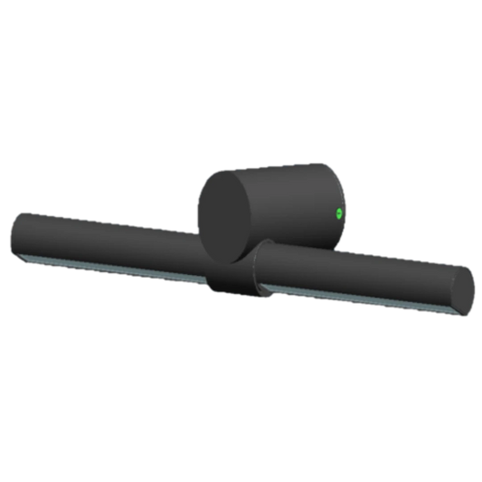 Black Modern Wall Light - 15W