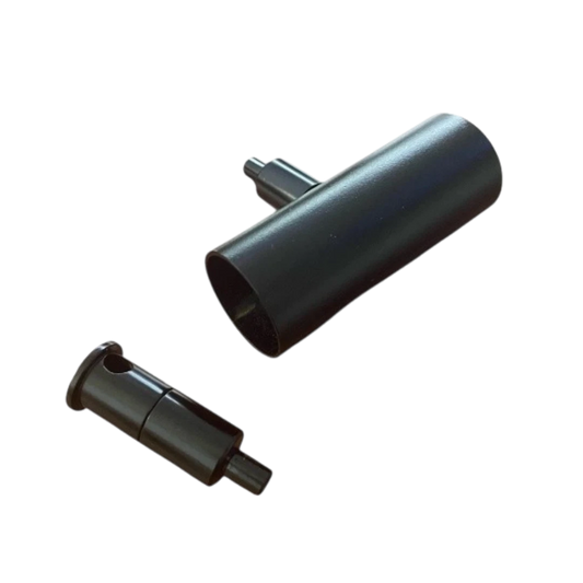 Straight Black Connector With Cable