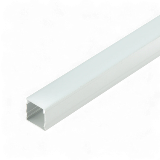 Life LED Aluminum Profile Milky Cover Silver - 3M