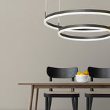 DUO-HOOP STYLE CHANGEABLE/DIMMABLE CHANDELEIRS
